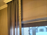 Комбинированные шторы в комнату подростка. дом Сергиев Посад