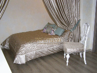 Чехол на сидение стула и покрывало на кровать с дизайнерскими подушками на заказ, Москва и область