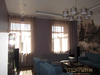Дизайнерские шторы портьеры, изготовленные на заказ в кабинет, г. Пушкино