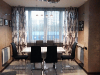 Дизайн штор для современной гостиной, оформление квартиры г. Королев