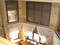 Римские шторы второй свет, оформление частного дома в Пушкино