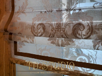 Тюлевая римская штора с классическим узором, пошив на заказ