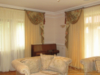 Текстильный дизайн окон в частном доме в Солнцево