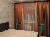 Дизайн штор в спальню, квартира в ЖК Новое Пушкино