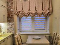 Красивые французские шторы для кухни в квартиру г. Мытищи
